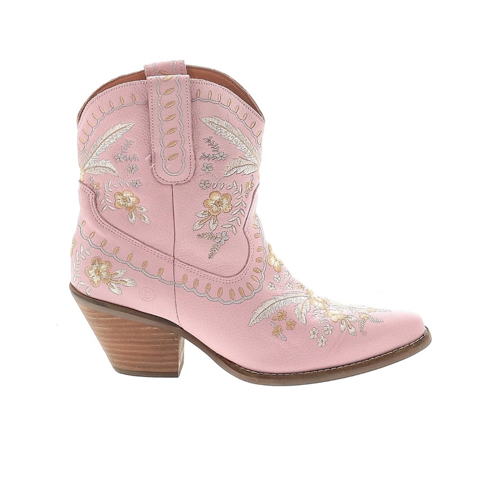 Dingo Primrose Embroidered Floral Snip Toe Boot